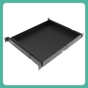 ถาดวางคีย์บอร์ดสำหรับแร็คเซิร์ฟเวอร์ ทำจากอะลูมิเนียมอัลลอย พร้อมชั้นวางแบบเลื่อนและดีไซน์แบบยืดหดได้ สำหรับ ATX - Product Image 4