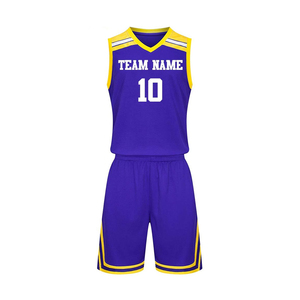 Venta caliente Ropa de baloncesto totalmente sublimada Ropa de uniforme de talla grande de secado rápido personalizada Opción al por mayor disponible - Product Image 5