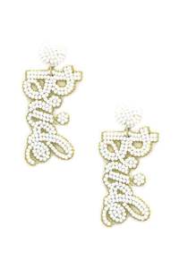 ต่างหูดีไซน์แบบห้อยประดับด้วยลูกปัดงานปักลวดลายสวยงามและดูสดใสสวยงามสำหรับผู้หญิง - Product Image 2