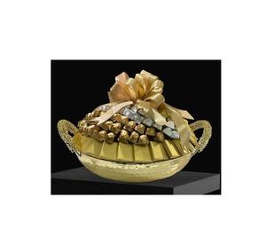 Brass Dates Bowl for Restaurant Home Hotel <b>Dry</b> Fruits Candy Chocolate Bowl Dinnerware Gold Finished Brass Dates Bowl for Ramadan - Product Image 4