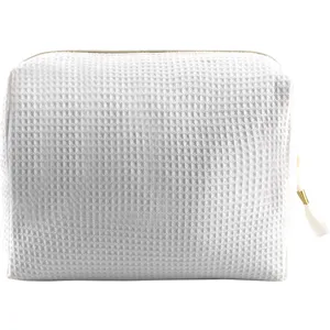Borsa da Toilette Personalizzata Tarzo in Cotone Waffle per Accessori Elettronici - Product Image 3