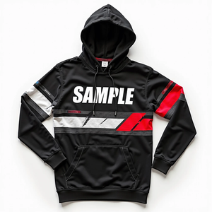 Sudadera con Capucha Extra Grande Personalizada para Hombre, Ropa Urbana Resistente, Sublimada, 100% Poliéster, Tejido Urbano con Mezcla de Algodón Básico - Product Image 5