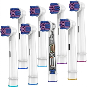 Dual-Color Spiral Polishing Round <b>Toothbrush</b> <b>Head</b> Refills Generic for Oral Bs Electric Brush <b>Heads</b> Wholesale OEM Factory - Product Image 1