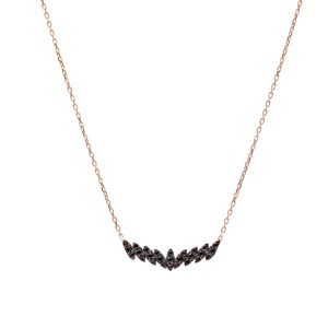 Pendentif en forme de pierre de zircon noir à motif géométrique, bijoux en argent sterling 925 faits à la main en Turquie, vente en gros - Product Image 2