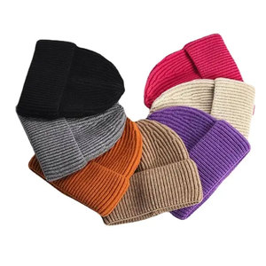 Trending 2025 Streetwear Cuff Beanie Cap Logotipo personalizado Cable Knit Beanie Cap para hombres y mujeres Ropa de invierno - Product Image 3