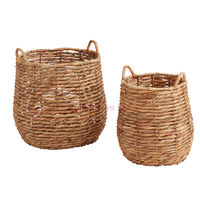 Panier à linge en rotin Viet Mai Lan avec doublure en lin, poignées en fer, couleur et taille personnalisables, multifonctionnel, pour salle de bain, fabriqué au Vietnam
