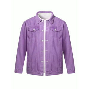 Nueva llegada 2025 de calidad superior última venta al por mayor chaqueta de mezclilla con estilo de los hombres con personalización chaqueta de tendencia superior - Product Image 1