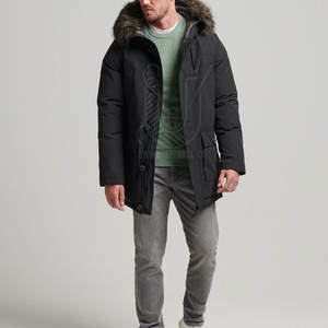 Services OEM, parka d'hiver pour homme à capuche décontractée de haute qualité avec logo personnalisé, respirante, séchage rapide, nouveau design - Product Image 2