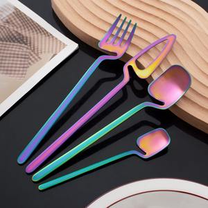 Juego de Cubiertos de Estilo Antiguo Multicolor de Acero Inoxidable para Comidas en Casa, Cenas Formales, Restaurantes, Hoteles y Eventos, de la India - Product Image 5