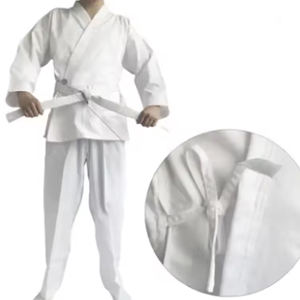 Uniforme de karaté Gi en coton polyester confortable et respirant Service OEM disponible pour les vêtements de sport de judo et d'arts martiaux - Product Image 4