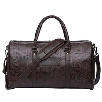 Vente Directe Usine Nouvelle Qualité Supérieure Léger Cuir Véritable Sac de Voyage Vintage Artisanat Écologique Luxe Sport Fermeture Éclair