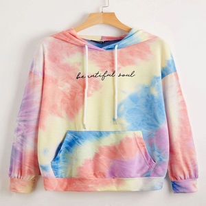 Nueva Llegada, Sudadera de Forro Polar al por Mayor, Moda Casual, Personalizada con Tie Dye, Lisa, con Capucha, Unisex, de Algodón y Elastano, Servicio OEM - Product Image 6