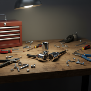 Chiavi a Bussola Esagonali Cromate da 1/2 Pollice con Inserti Lucidati - Product Image 3