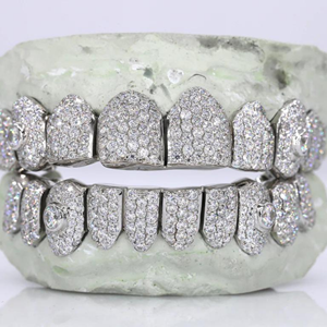 Hip Hop personnalisé 925 argent glacé dents Grillz glacé Moissanite diamant Grillz dents bijoux en argent meilleur prix - Product Image 5