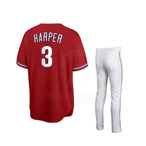 Uniforme de baseball pour homme adulte, taille personnalisable, haute qualité, 100% polyester, vêtements de sport confortables, séchage rapide, respirant - Product Image 2