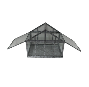 Boîte carrée en fer/verre faite à la main personnalisée en gros finition oxydase grise meilleure qualité stockage en vrac pour usage personnel carton - Product Image 5