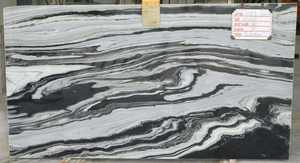 Indian Panda White <b>Marble</b> High Quality Slabs for Villa Home Hotel Projects Best Factory Price Wholesale Supply Available - Product Image 2