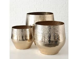 Jardinière décorative élégante dorée, idéale pour les jardins d'herbes, les plantes potagères ou les fleurs ornementales sur les balcons et les patios - Product Image 6