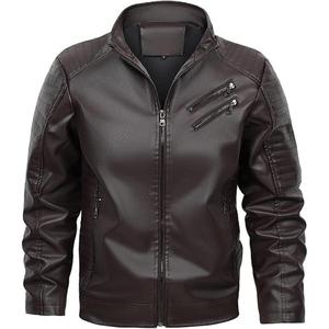 Natural Crafts Brown Leather Canvas Unisex Winter <b>Racer</b> <b>Jacket</b> Regular Fit 100% Genuine Leather Waterproof Windproof Latest - Product Image 6