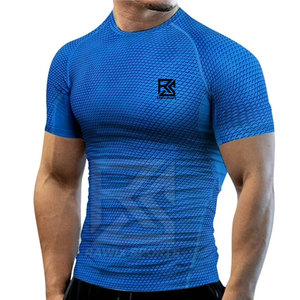 Camisetas de Compresión de Alta Calidad OEM para Hombre, Camiseta Deportiva Ajustada para Entrenamiento, Camiseta de Compresión para Gimnasio - Product Image 1