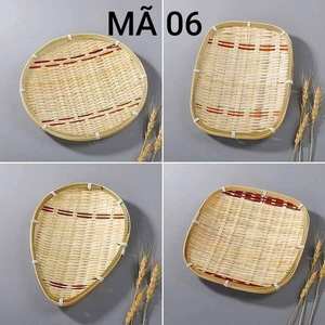 Plateau de vannage en bambou naturel fabriqué à la main du Vietnam - Product Image 5