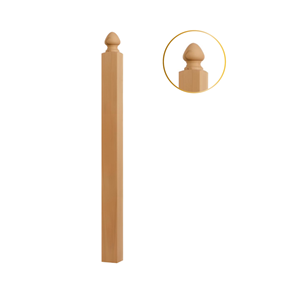 EFS Viet Nam Factory Carré Newel Post avec Bêche Caoutchouc Bois 4004S Moderne et simple pour tout escalier en bois - Product Image 4