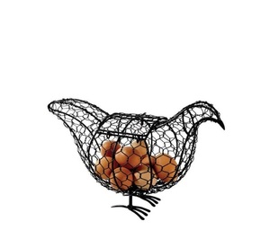 Panier de poule en fer au design classique fait à la main panier de rangement décoratif en fil de fer de cuisine de qualité pour usage domestique - Product Image 1