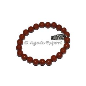 Bracelets en onyx rouge avec breloque ronde et exportateur de pierres semi-précieuses. - Product Image 5