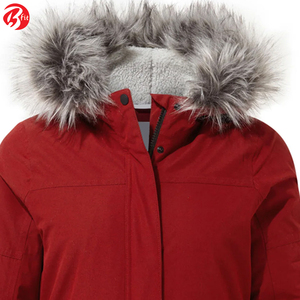 Forro polar de piel de invierno con capucha abrigos a prueba de viento Parka abajo chaqueta de nieve engrosada-30 grados mantener caliente prendas de vestir exteriores chaqueta de mujer - Product Image 6