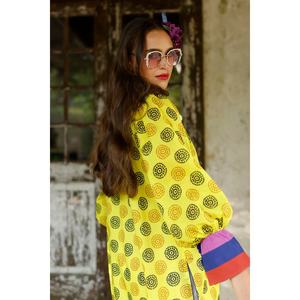 Traje casual de 3 piezas sin coser con estampado floral, transpirable, con cremallera hasta el suelo, ODM Day CL-52457, Dupatta estampada con estampado floral - Product Image 6