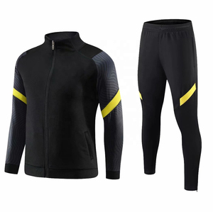 Personnalisé Entraînement Jogging Confortable Fermeture Éclair Hoodies Costumes Ensemble Deux Pièces Survêtements Pour Hommes survêtement - Product Image 2
