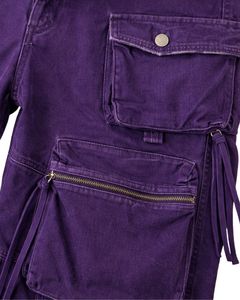 Pantalon cargo vert clair pour femme, sur mesure, jambes larges, pantalon utilitaire, streetwear, coupe ample, multi-poches, décontracté, tendance, en coton - Product Image 4
