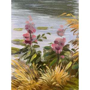 Dipinti a olio 36x24 pollici dipinti a mano 100% scena di primavera campo classico 3D pittura di paesaggio di arte della parete stampa fatta a mano - Product Image 5