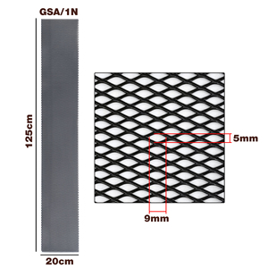 Grille en aluminium noir 125x20 maille étroite - Product Image 3