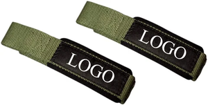 OEM <b>Customizable</b> Exercise Wrist Support Wraps Weightlifting Fitness Bandage <b>Wristband</b> Fabric Leather Polyester Hand Gym Wraps - Product Image 2