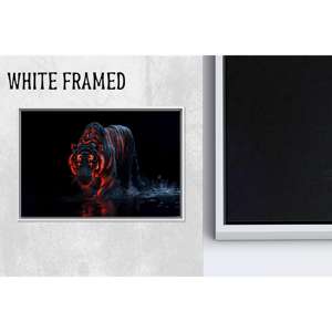 Tableau imprimé sur toile avec décor animalier moderne - Art mural élégant, 1P Whiteframedcanvas - Product Image 1