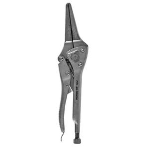 Pince à bec effilé à verrouillage, robuste, précision, acier inoxydable, bec effilé long et fin pour une prise en main sécurisée, serrage, utilisation en soins vétérinaires - Product Image 2