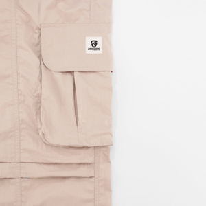 Pantalon cargo de style décontracté pour hommes, pantalon ample personnalisé de qualité supérieure en toile délavée à cordon de serrage, vente en gros - Product Image 2