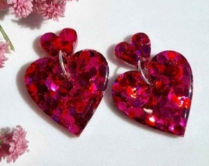 Pendientes de Resina Bordados a Mano, Joyería de Moda de Acero Inoxidable para Mujeres y Niñas, Estilo Clásico para Bodas, Alta Calidad - Product Image 4