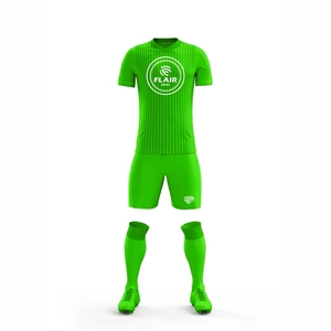 ชุดเสื้อฟุตบอลผ้าโพลีเอสเตอร์ระบายอากาศความสบาย100% ตัดสั้นอัตโนมัติ - Product Image 4