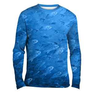 Camiseta de Pesca de Manga Larga con Protección Solar UPF 50, Secado Rápido, Transpirable y Ligera, 100% Poliéster, Sublimación Personalizada OEM - Product Image 5