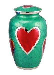 Las mejores urnas de cremación clásicas de latón para adultos con pegatina de diseño de bandera estadounidense y Peltre terminado para cenizas humanas. - Product Image 6