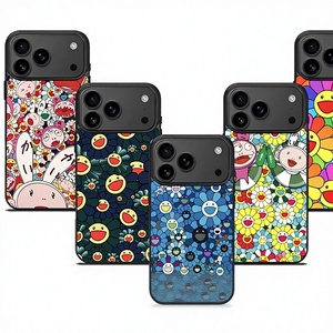 เคสใสลายดอกไม้สีฟ้าแบบใหม่ สำหรับโทรศัพท์รุ่น 17/16/15/14/13/12 Pro Max  พร้อมวงแหวนแม่เหล็ก PMMA สำหรับงานซับลิเมชั่น - Product Image 1