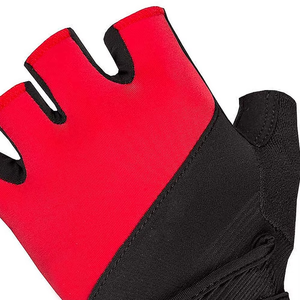 Guantes de ciclismo negros y rojos de medio dedo, guantes de carreras acolchados transpirables, talla universal unisex - Product Image 5