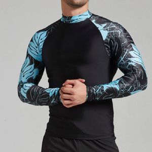 Bas prix hommes Fitness à manches courtes impression personnalisée RashGuard hommes à manches longues protection UV MMA Rash Guard t-shirt à manches longues - Product Image 4