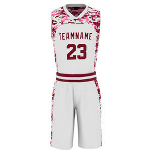 Uniformes de basket-ball personnalisés Sportswear Polyester Vente en gros Uniforme de basket-ball réversible sublimé pour hommes - Product Image 2