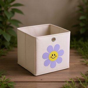 Zeller Present Storage Box Fabric <b>Baskets</b> & Bins 28x28 cm - Product Image 3
