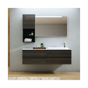 Gabinete de almacenamiento de inodoro de PVC blanco grande moderno, función de masaje de aire, muebles de baño independientes para baños de hoteles - Product Image 3
