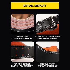 6 ''Doux Rembourré Puissance Haltérophilie Gym Ceinture Sport En Cuir EVA Matériel Confortable Haltérophilie Accessoire - Product Image 5