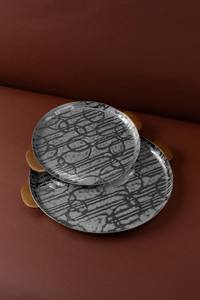 Plateaux de service de luxe modernes de qualité supérieure Plateaux décoratifs de couleur personnalisés multifonctionnels détachables - Product Image 4